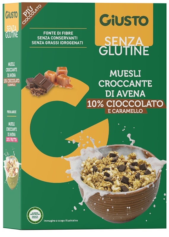 GIUSTO SENZA GLUTINE MUESLI AVENA CIOCCOLATO 275 G - Farmacia Murachelli Di Putelli dr. Giovanni