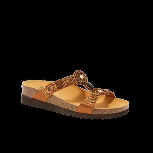 NEW BOGOTA' WEDGE TEXSAT W COGNAC/MULTI 41 - Farmacia Murachelli Di Putelli dr. Giovanni
