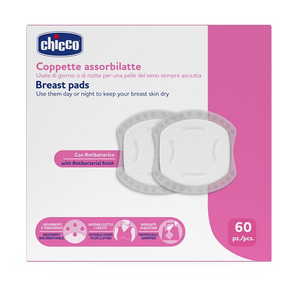CHICCO COPPETTE ASSORBILATTE 60 PEZZI 2026 - Farmacia Murachelli Di Putelli dr. Giovanni