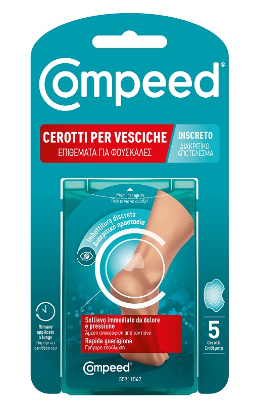 CEROTTO COMPEED VESCICHE DISCRETO 5 PEZZI - Farmacia Murachelli Di Putelli dr. Giovanni