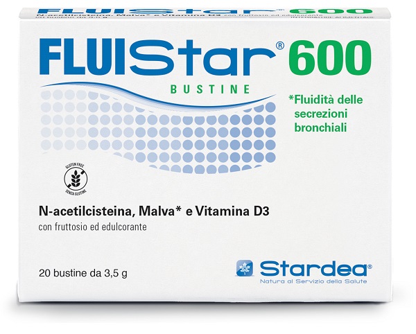 FLUISTAR 600 20 BUSTINE DA 3,5 G CON FRUTTOSIO ED EDULCORANTE SENZA GLUTINE - Farmacia Murachelli Di Putelli dr. Giovanni