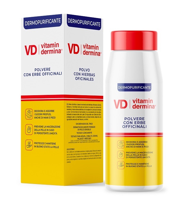 VITAMINDERMINA POLVERE ERBE OFFICINALI DERMOPURIFICANTE 100 G - Farmacia Murachelli Di Putelli dr. Giovanni